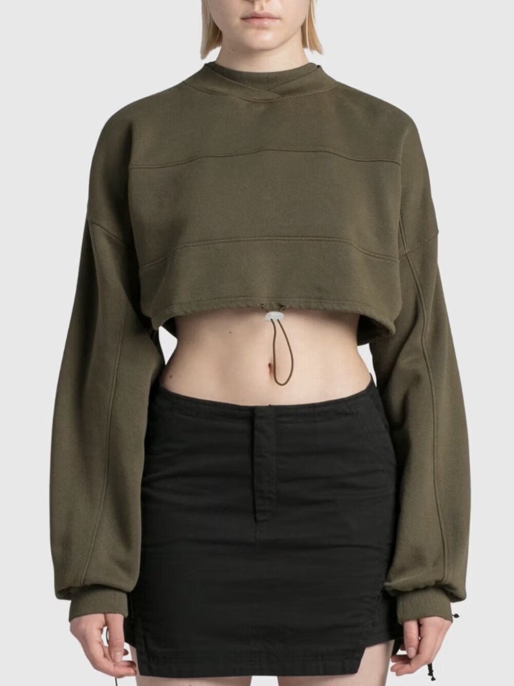 Joah Brown Drawcord Crop Crew